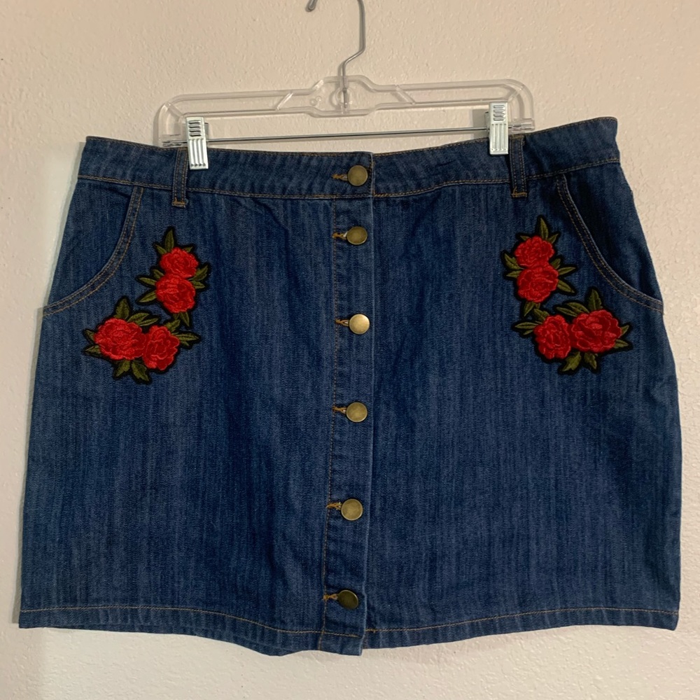 Denim skirt-Sold